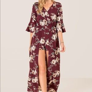 Floral romper dress